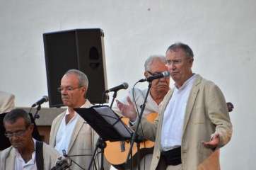 Los Faycanes, en su actuación del pasado 24 de junio en la plaza de San Juan (Foto TA)