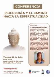 Cartel de la conferencia (Foto TA)