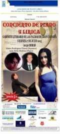 Cartel del concierto de Iván Brito en el Gabinete Literario (Foto TA)
