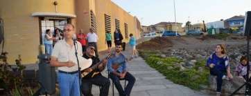 Momento del acto cultural de esta tarde-noche en La Garita (Foto TA)