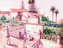 Recreación histórica del antiguo manantial de San Francisco (Foto TA)