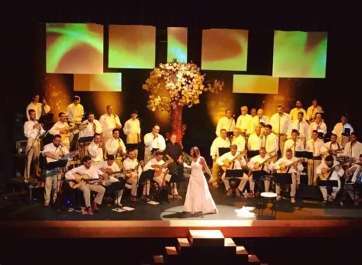 El espectáculo de anoche en el Teatro de Telde (Foto TA)