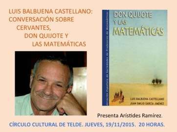 Diapositiva con el anuncio del acto (Foto TA)