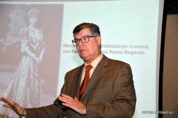 González Padrón, anoche en la Casa-Museo León y Castillo (Foto TA)