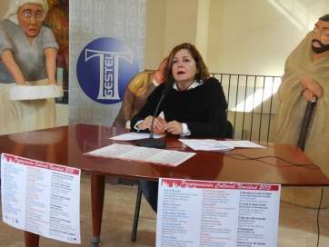 La concejala Guadalupe Santana, este mediodía durante la presentación del programa (Foto TA)