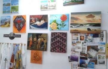 Obras del Gimnasio para pintores (Foto TA)