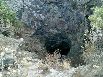 Boca de la chimenea eruptiva (Foto TA)
