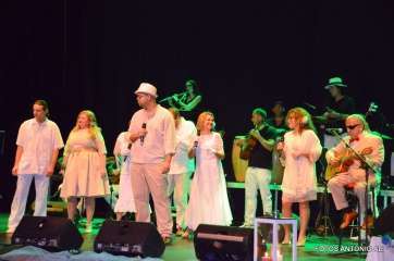 La trastienda, durante una reciente actuación en el Teatro de Telde (Foto Antonio Alí)