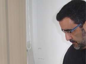 José H. Afonso, en el estudio (Foto TA)