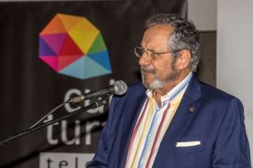 El pintor Jesús Ojeda Ramírez (Foto José Fco. Fernández Belda)