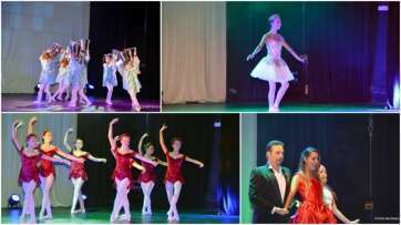 Diferentes momentos del espectáculo de esta noche en el Teatro de Telde (Foto Antonio Alí)