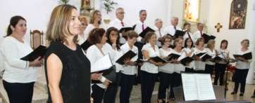 Momento del concierto del pasado sábado en la iglesia de El Calero (Foto TA)