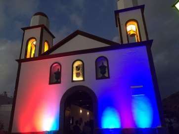 Algunas proyecciones se realizaron en la ermita de Las Nieves (Foto TA)