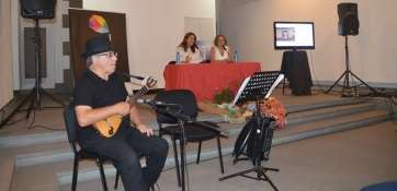 Un momento de la presentación, este mediodía, de la programación cultural en Telde (Foto TA)