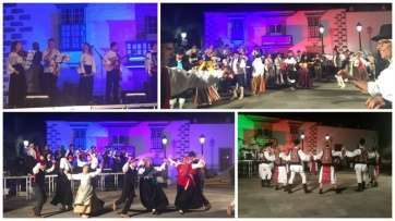 Diferentes momentos del festival de anoche en San Juan (Foto TA)