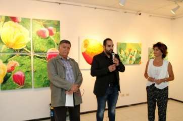 Presentación de la exposición de Sánchez (Foto Jesús Ruiz Mesa)