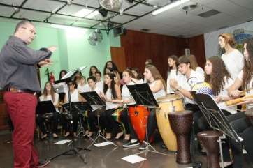 Imagen de archivo del grupo Soront en un concierto (Foto Jesús Ruiz Mesa)