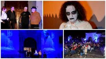 Diferentes momentos de la puesta en escena de esta noche en San Francisco (Foto Antonio Alí)