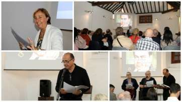 Poetas locales intervinieron en el homenaje (Foto Jesús Ruiz Mesa)