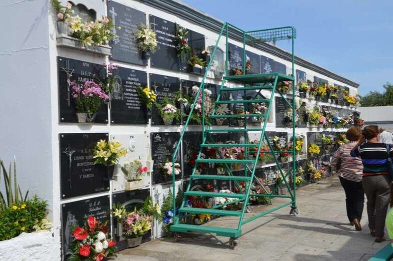 Sepulturas en el cementerio de San Juan (Foto TA)