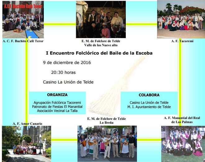 Cartel del evento folclórico (Foto TA)