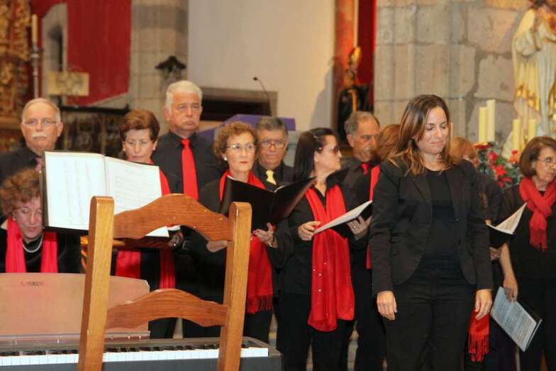 Momento del concierto del pasado domingo en la Basílica de Telde (Foto Jesús Ruiz)