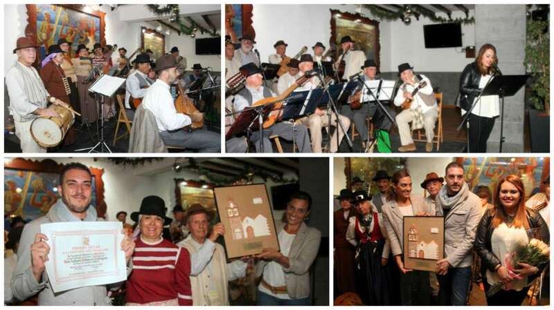 Diferentes momentos del acto de este viernes en El Casino de Telde (Foto Jesús Ruiz Mesa)