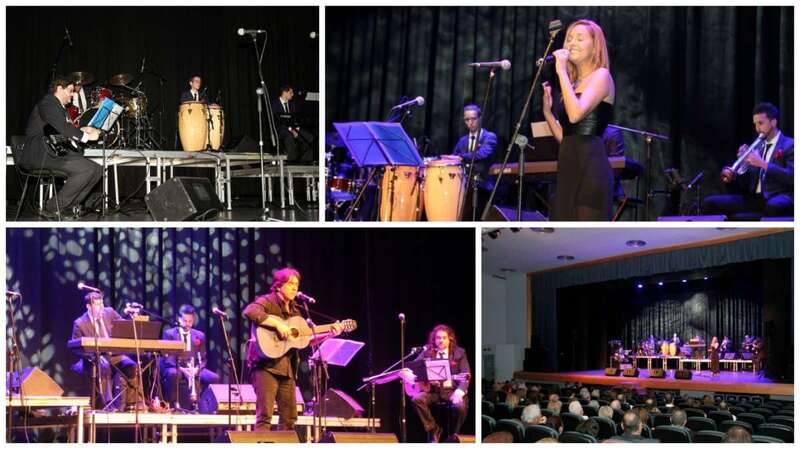 Diferentes momentos del espectáculo musical (Foto Jesús Ruiz Mesa)