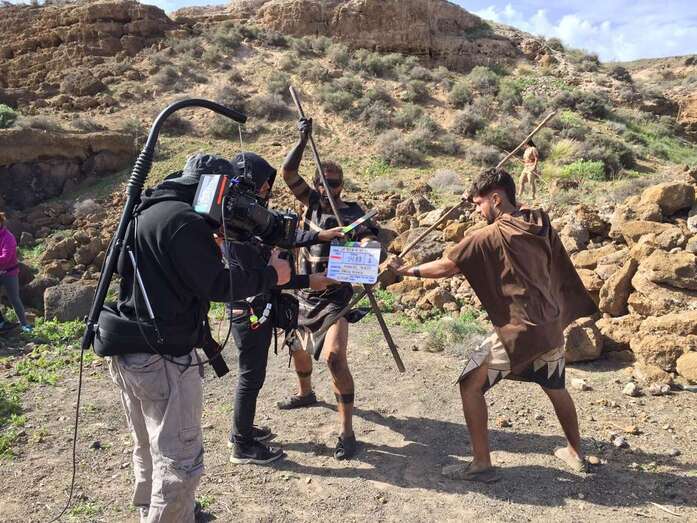 Imagen del rodaje de la película (Foto TA)