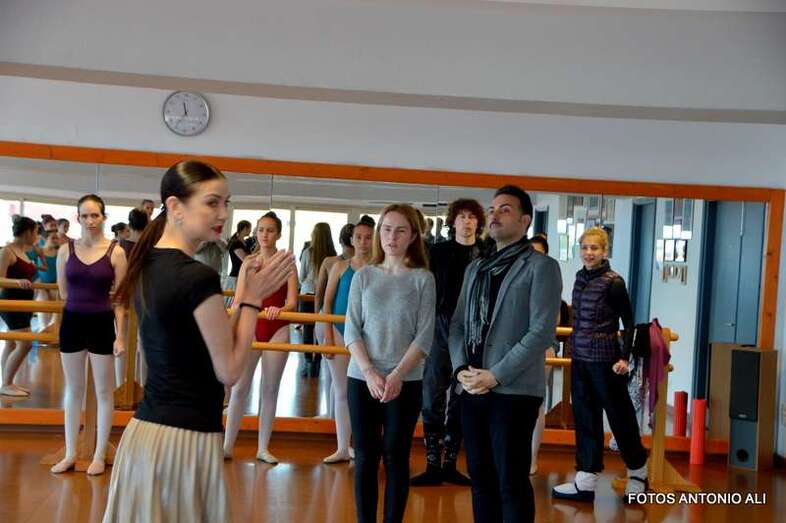 Julia Makhalina, esta mañana en Telde (Foto Antonio Alí)