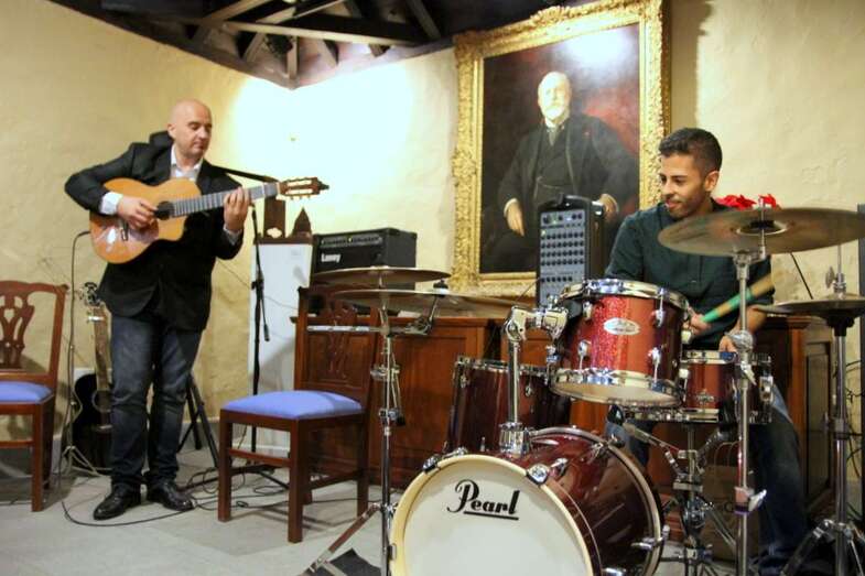 Momento del concierto del pasado jueves en Telde (foto Jesús Ruiz Mesa)