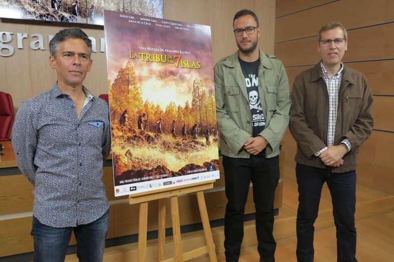Momento de la presentación del trailer de la película (Foto TA)