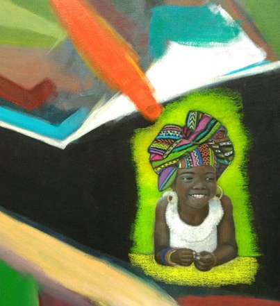 Imagen de uno de los cuadros de la muestra 