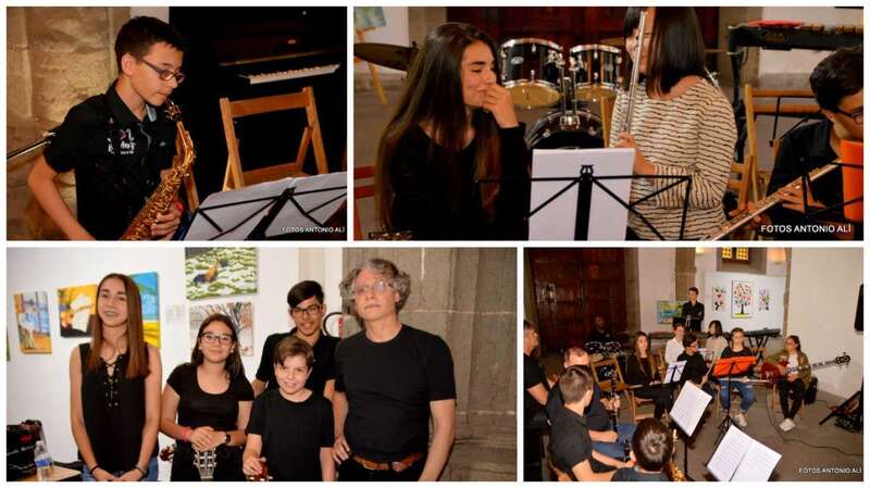 Mosaico de fotos del acto de clausura de ayer viernes de la semana cultural (Foto TA)