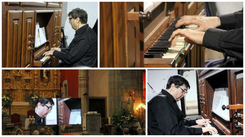 Diferentes momentos del concierto de este sábado (Foto TA)