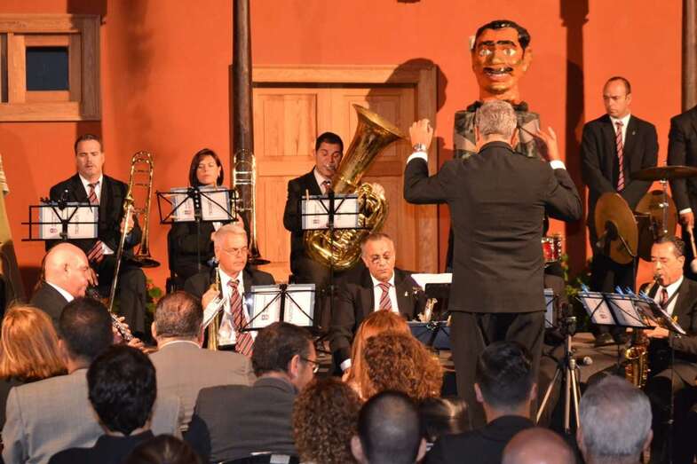 Imagen de archivo de una actuación de la Banda Municipal (Foto TA)