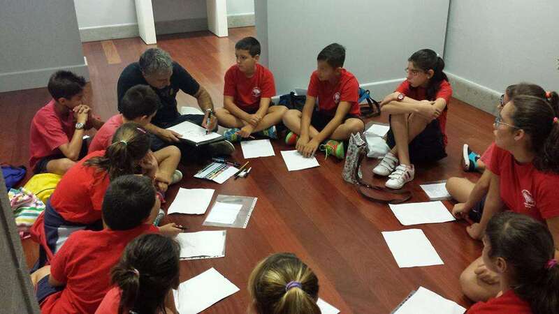 Imagen de uno de los talleres de Néstor Dámaso del Pino (Foto TA)