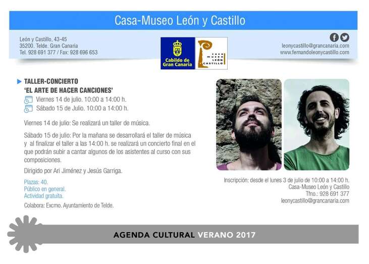 Cartel de la actividad (Foto TA)