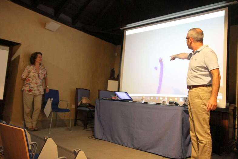 Lucrecia Cusco y José Juan Alonso, expertos en Grafolofía (Foto TA)