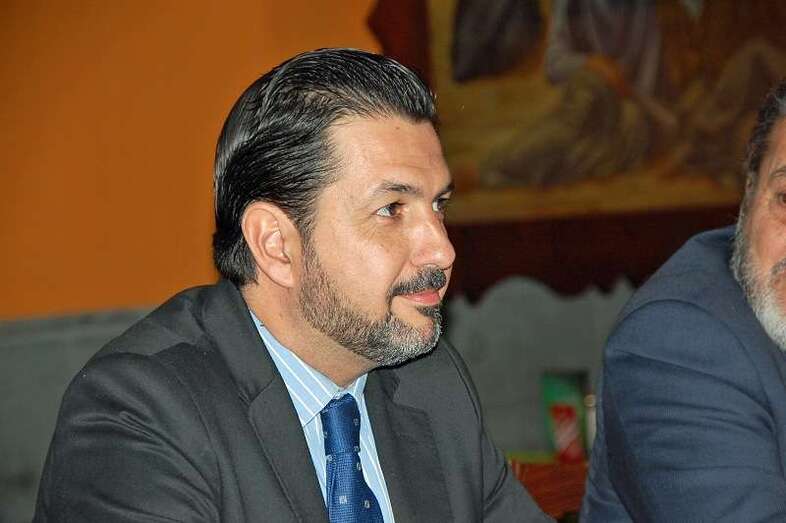 Archivo. Christian Santana, en un acto en El Casino de Telde (Foto TA)