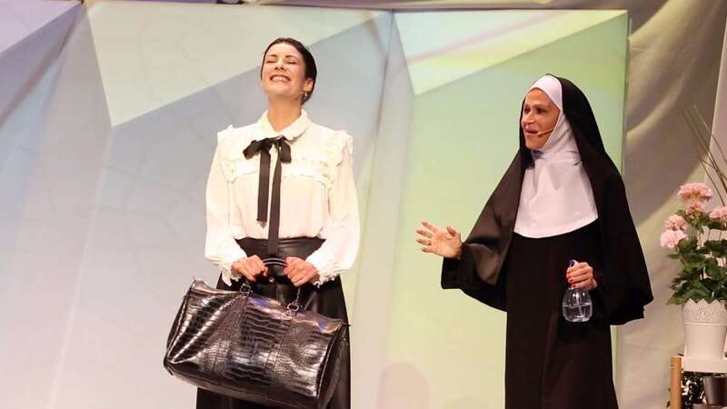 Yanely Hernández y Antonio San Juan protagonizan junto a Mingo Ruano la obra (Foto TA)