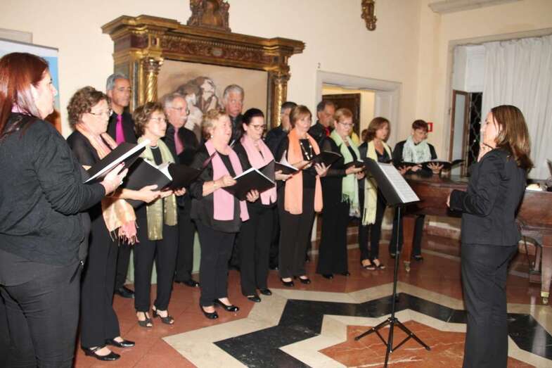Momento de la actuación del grupo (Foto Jesús Ruiz Mesa)
