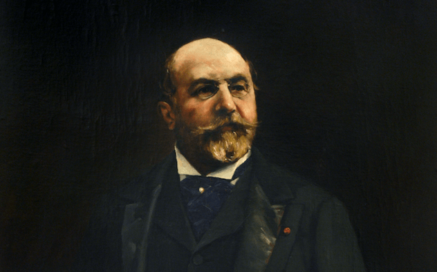 Retrato de Fernando LeoÌn y Castillo de Francisco Domingo MarqueÌs, una de las dos obras que se exponen (Foto TA)