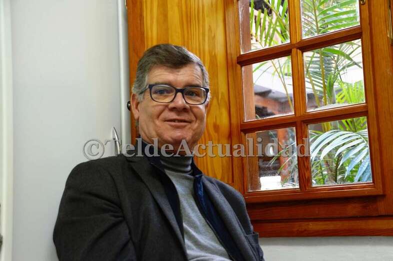 González Padrón, el pasado viernes en la Casa-Museo León y Castillo (Foto TA)