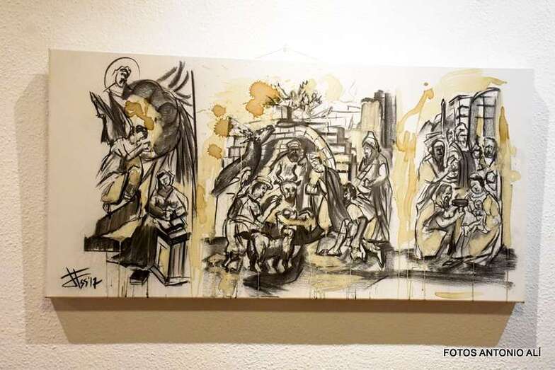 Imagen de uno de los cuadros que conforman la muestra (Foto TA)