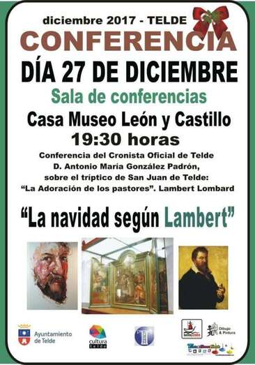 Cartel de la charla (Foto TA)