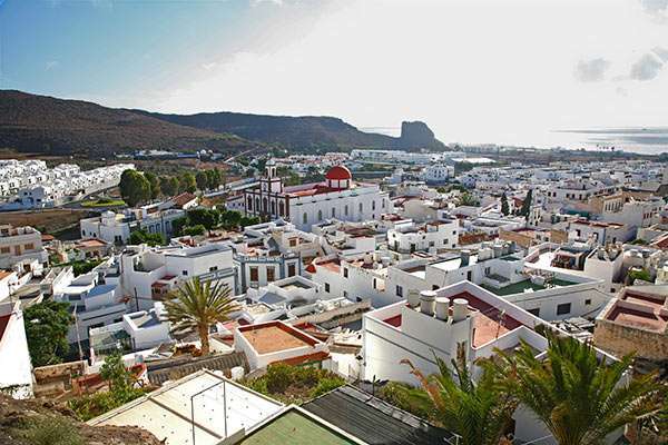 Vista general del casco de Agaete (Foto TA)
