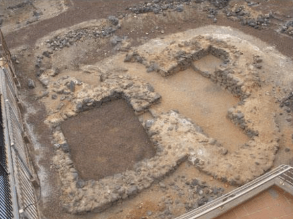 Vista general del conjunto arqueológico de Lomo de Los Melones (Foto TA)