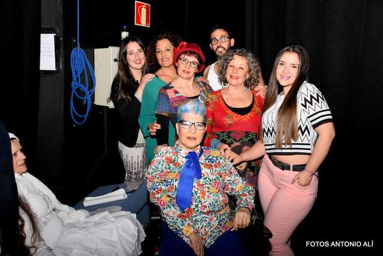 Actores de la obra representada anoche en Telde (Foto TA)