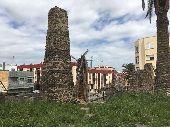 Restos arqueológicos del ingenio azucarero de Los Picachos (Foto TA)